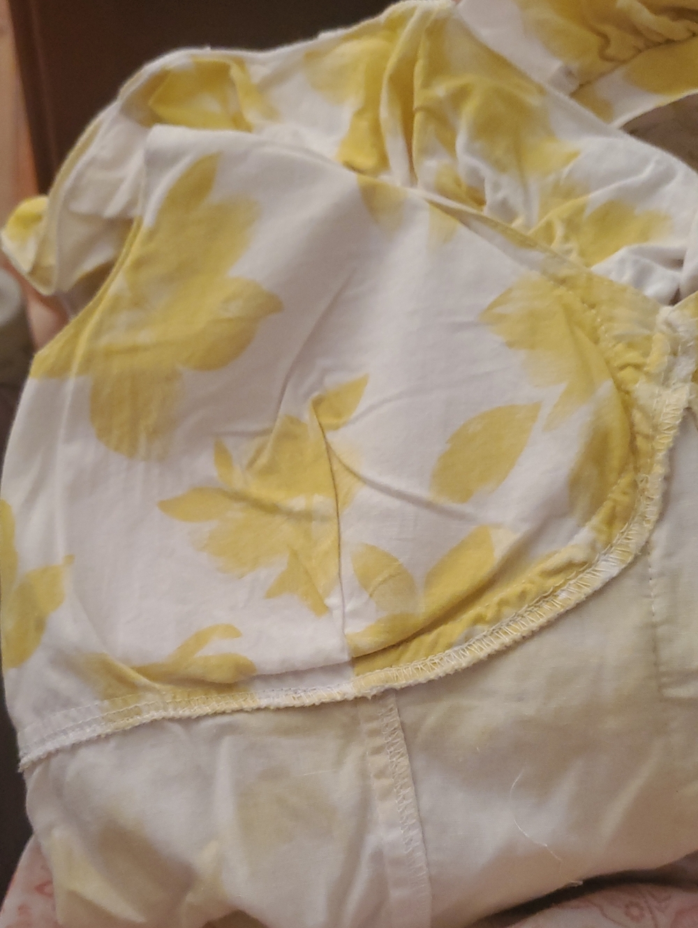 Wet Seal Yellow and White Ruffle Halter Camisole Top 100% Cotton - Picture 7 of 9